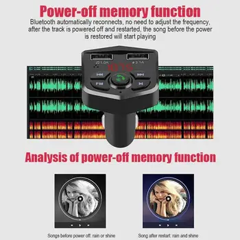 Car Bluetooth 5.0 FM Transmitter Wireless Handsfree Receiver USB Audio 3.1A Car Charger Dual Bluetooth MP3 Player Car Auto K7R1
Car Bluetooth 5.0 FM Transmitter Wireless Handsfree Receiver USB Audio 3.1A Car Charger Dual Bluetooth MP3 Player Car Auto K7R1