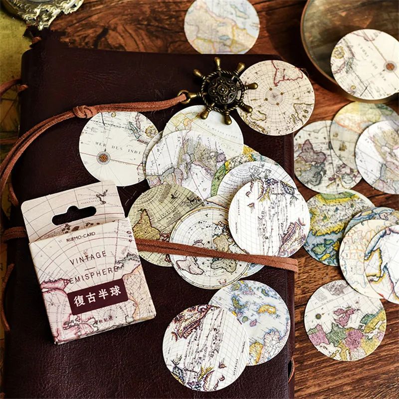 46 Pcs/Box Vintage Map Hemisphere Decorative Adhesive Paper Stickers DIY Diary Stickers Bookmark Stationery sticker
46 Pcs/Box Vintage Map Hemisphere Decorative Adhesive Paper Stickers DIY Diary Stickers Bookmark Stationery sticker