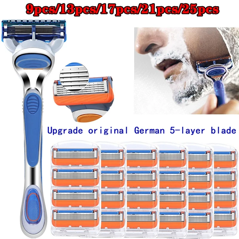 High Quality 5-layer Razor Frame Combination Men's Razor Blade Shaving Accessories Face Shaver Replacement
High Quality 5-layer Razor Frame Combination Men's Razor Blade Shaving Accessories Face Shaver Replacement