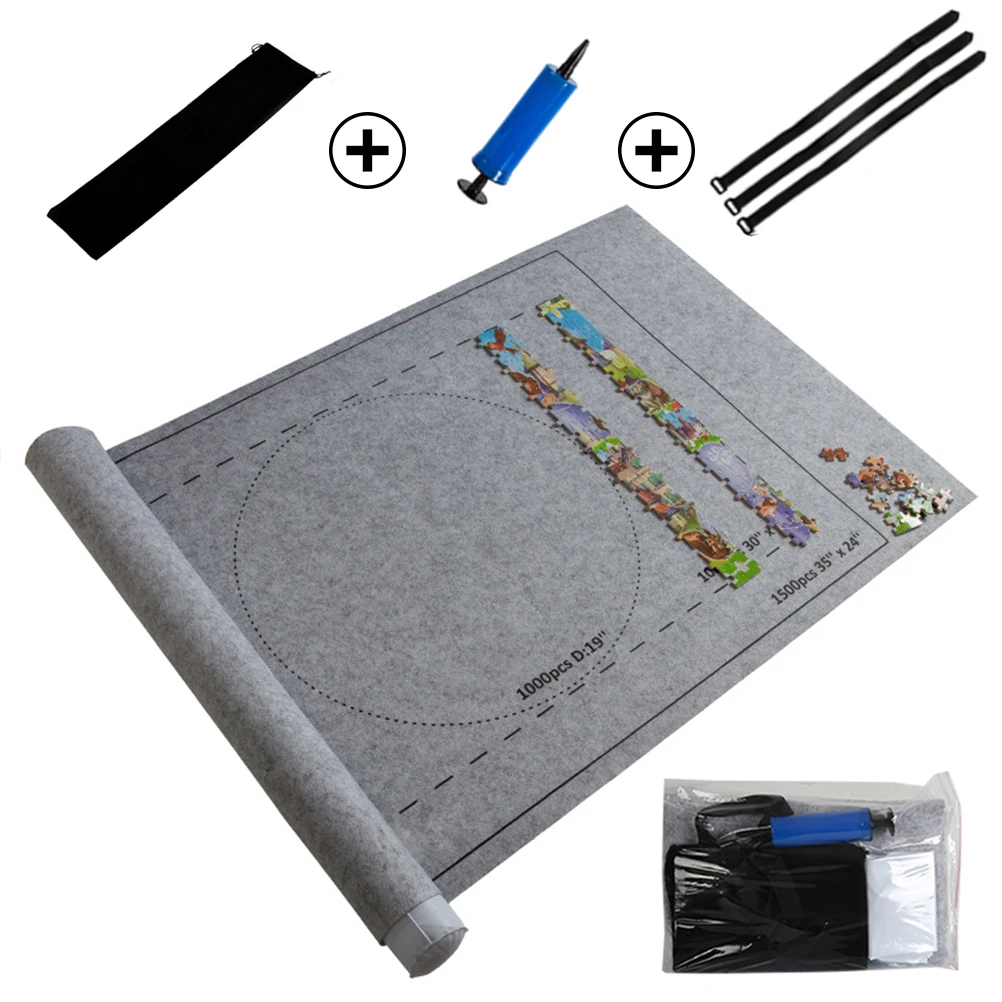 Portable Puzzles Mat Jigsaw Roll Felt Mat Play Mat Puzzles Blanket For Up to 1500 Pieces Puzzles Travel Storage bag
Portable Puzzles Mat Jigsaw Roll Felt Mat Play Mat Puzzles Blanket For Up to 1500 Pieces Puzzles Travel Storage bag