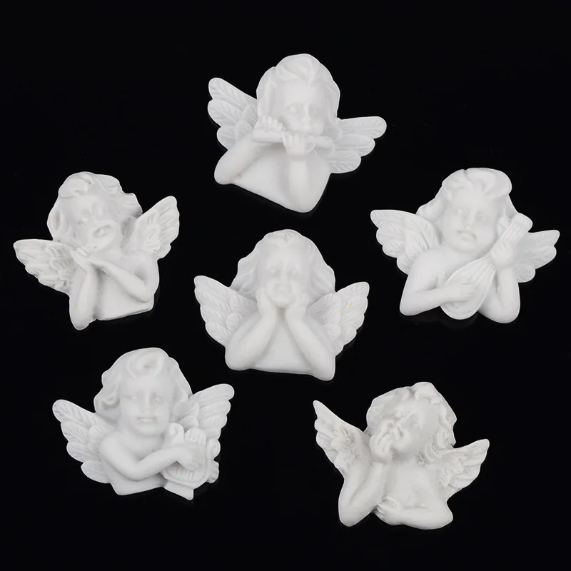 6PC/set Flat Back Resin Embellishments White Angel Baroque Style Resin Cabochon Flatback DIY DIY Jewelry Hair Accessories
6PC/set Flat Back Resin Embellishments White Angel Baroque Style Resin Cabochon Flatback DIY DIY Jewelry Hair Accessories