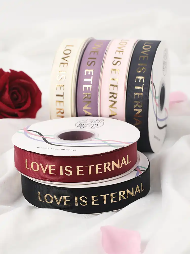 top manufacturer provide plastic velvet gilding ribbon for gift