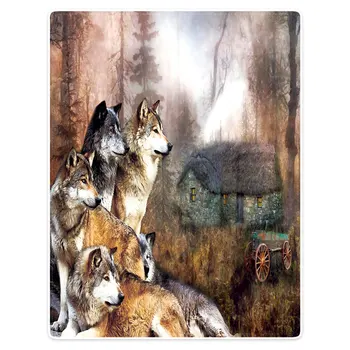 Hommomh 60 "X80" blanket polyester material comfortable warm soft plush sofa Throw Blanket wild wolf
Hommomh 60 "X80" blanket polyester material comfortable warm soft plush sofa Throw Blanket wild wolf
