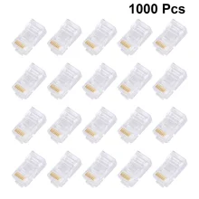 1000pcs 8 Pin COB 8P8C Cat5e Network Connector RJ45 Metal Cable Modular Plug Terminals
1000pcs 8 Pin COB 8P8C Cat5e Network Connector RJ45 Metal Cable Modular Plug Terminals