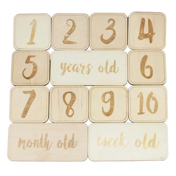 13pcs Baby Monthly Cards Wood Baby Birth Number Cards Birthday Creative Infant Commemorate Milestone Card Photography Props (10p
13pcs Baby Monthly Cards Wood Baby Birth Number Cards Birthday Creative Infant Commemorate Milestone Card Photography Props (10p