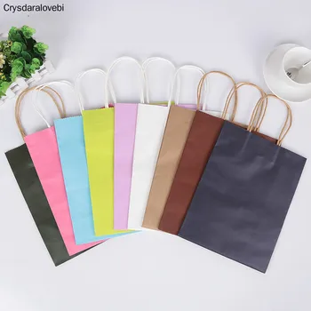 30pcs/lot White Pink Purple Sky Blue Coffee Kraft paper Gift bag with handle wedding birthday party gift package bags
30pcs/lot White Pink Purple Sky Blue Coffee Kraft paper Gift bag with handle wedding birthday party gift package bags