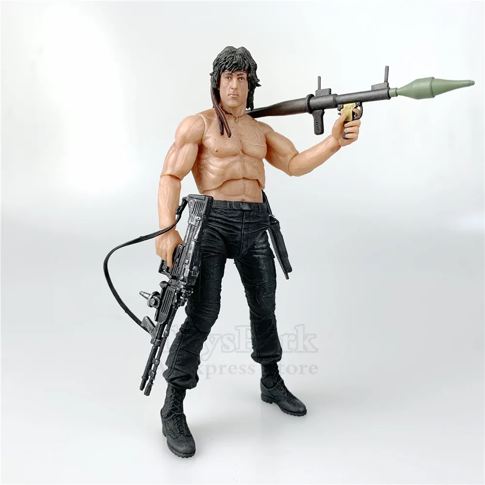 First Blood Part 2 II MOVIE John J. Rambo 7" Action Figure Sylvester Stallone Original NECA Real Toys Collectible Film Doll RARE
First Blood Part 2 II MOVIE John J. Rambo 7" Action Figure Sylvester Stallone Original NECA Real Toys Collectible Film Doll RARE
