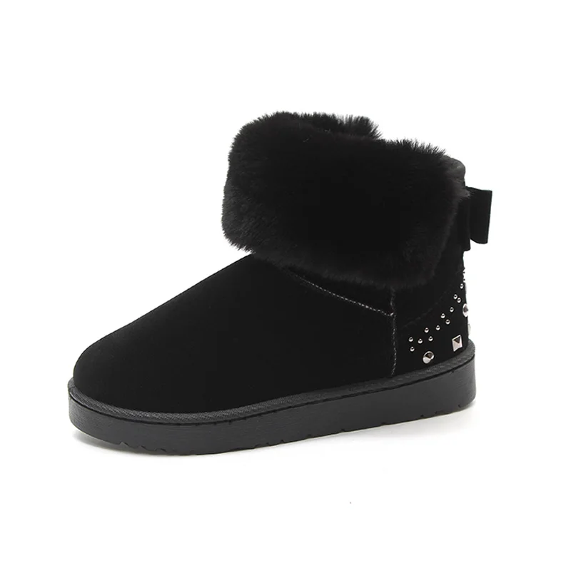 Snow Boots Girls Wear Low-heeled Cotton Shoes Fashion Winter Fringed Rivet Shoes Warm and Thick Student Short Tube 2020
Snow Boots Girls Wear Low-heeled Cotton Shoes Fashion Winter Fringed Rivet Shoes Warm and Thick Student Short Tube 2020