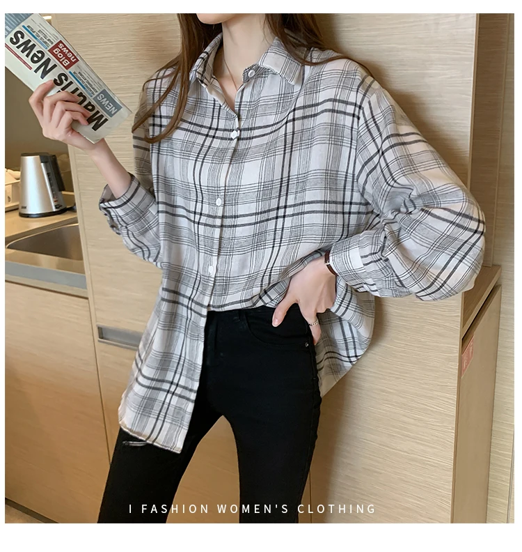 Loose Women Blouses Korean Style Fahion Woman Shirts Ladies Tops Button Up Casual Oversized Long Sleeve Shirt Plus Size Blusas Loose Women Blouses Korean Style Fahion Woman Shirts Ladies Tops Button Up Casual Oversized Long Sleeve Shirt Plus Size Blusas