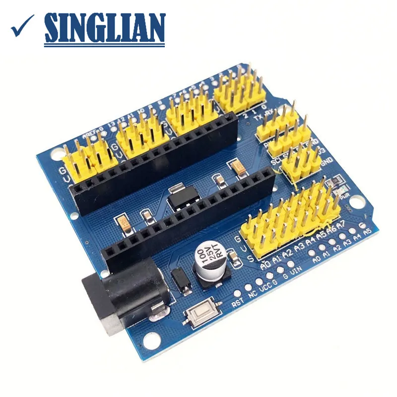 NANO V3.0 Adapter Prototype Shield and UNO Multi-purpose Expansion Board For Arduino
NANO V3.0 Adapter Prototype Shield and UNO Multi-purpose Expansion Board For Arduino