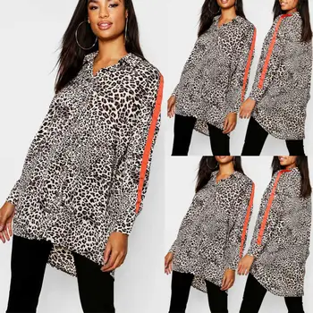 Womens Blouses Summer Leopard V Neck Blouses Loose Baggy Tops Tunic T Shirts Size S-L 
Womens Blouses Summer Leopard V Neck Blouses Loose Baggy Tops Tunic T Shirts Size S-L