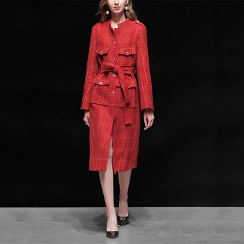 Runway Designer Winter Coat Women Elegant Double-breasted Medium Long Wool Coat Vintage Red Abrigo Mujer
Runway Designer Winter Coat Women Elegant Double-breasted Medium Long Wool Coat Vintage Red Abrigo Mujer