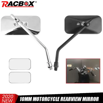 New 10mm Retro Motorcycle Square Rearview Mirrors Black Chrome Universal Modified Motorbike side mirror metal plating long stem
New 10mm Retro Motorcycle Square Rearview Mirrors Black Chrome Universal Modified Motorbike side mirror metal plating long stem