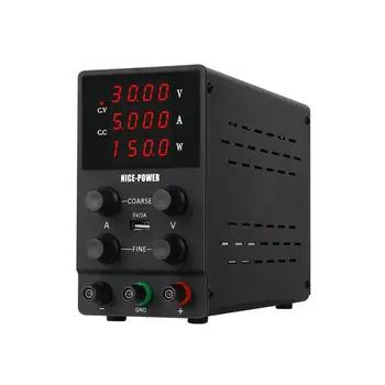 4Digits Switch Lab Dc Power Supply Adjustable Digital Display Laboratory Practical Power Source 30V 5A
4Digits Switch Lab Dc Power Supply Adjustable Digital Display Laboratory Practical Power Source 30V 5A