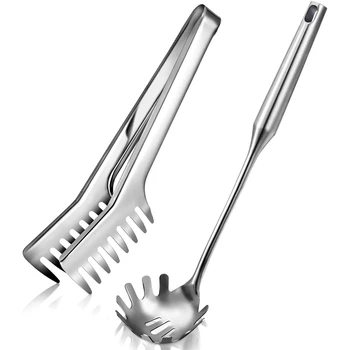2 Pieces Stainless Steel Spaghetti Server Set, Stainless Steel Spaghetti Pasta Tong, Pasta Spoon Server Fork
2 Pieces Stainless Steel Spaghetti Server Set, Stainless Steel Spaghetti Pasta Tong, Pasta Spoon Server Fork