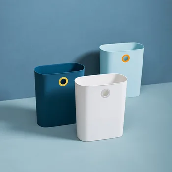 European Kitchen Household Hanging Trash Can Narrow Bathroom Paper Storage Creative Desktop Countertop Plastic Storage Bucket
European Kitchen Household Hanging Trash Can Narrow Bathroom Paper Storage Creative Desktop Countertop Plastic Storage Bucket