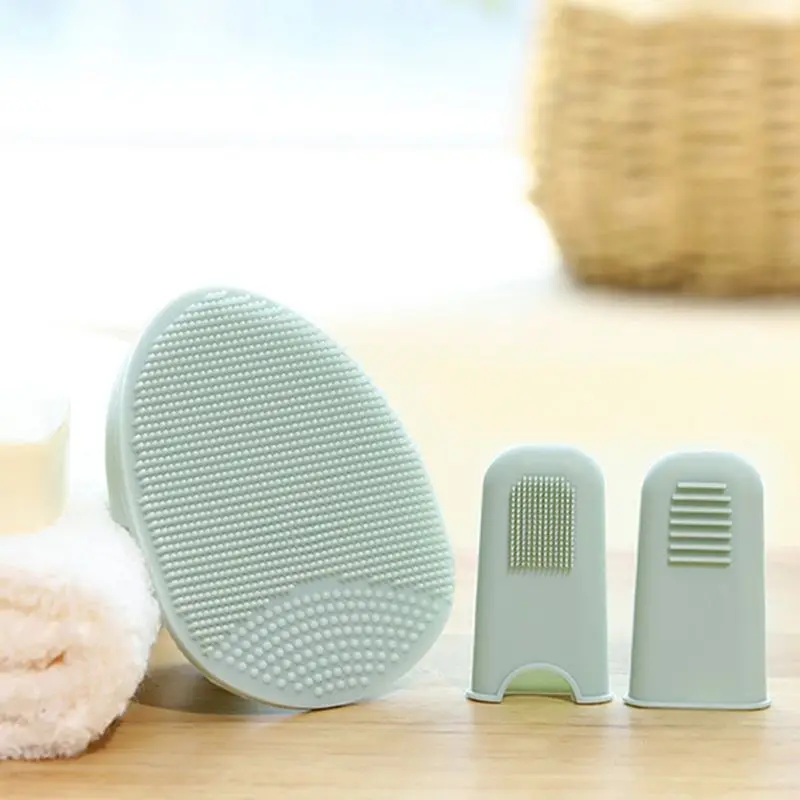 3Pcs/Set Silicone Face Cleanser Massager Brush Soft Bristles Manual Facial Blackhead Nose Cleaner Exfoliating Scrubber
3Pcs/Set Silicone Face Cleanser Massager Brush Soft Bristles Manual Facial Blackhead Nose Cleaner Exfoliating Scrubber