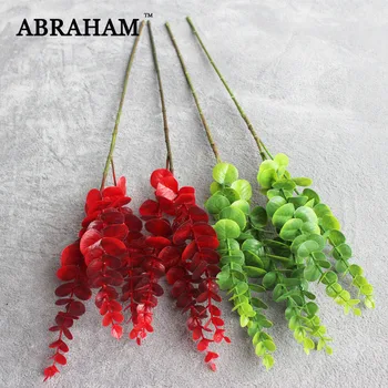 75cm 3 Fork Fake Eucalyptus Leaves Large Artificial Tree Branch Plastic Tropical Plants Real Touch Leafs For Wedding Home Decor
75cm 3 Fork Fake Eucalyptus Leaves Large Artificial Tree Branch Plastic Tropical Plants Real Touch Leafs For Wedding Home Decor