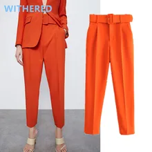 Dave&Di england style simple multicolor solid sashes straight suits pants women pantalones mujer pantalon femme trousers women
Dave&Di england style simple multicolor solid sashes straight suits pants women pantalones mujer pantalon femme trousers women