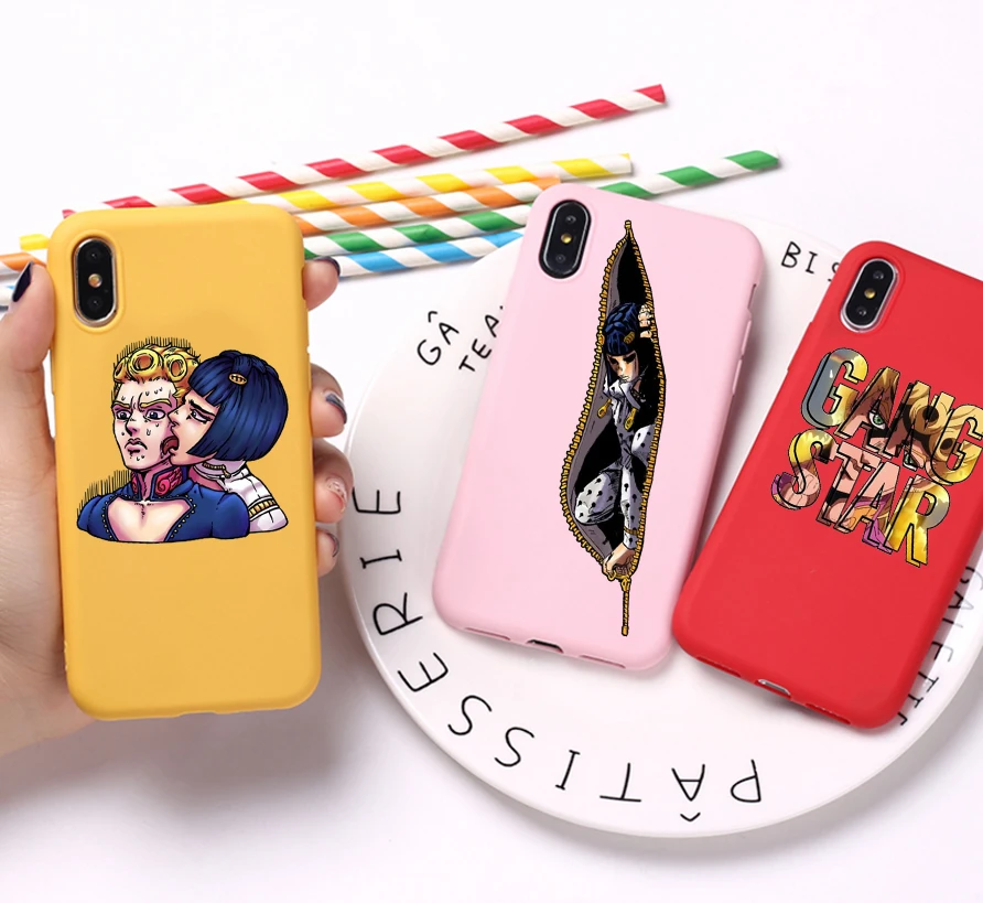Italy Bruno Bucciarati Candy Color TPU Case phone For iphone 7 X XS XR XSMAX 11 11Pro JOJO's amazing adventure case Cover
Italy Bruno Bucciarati Candy Color TPU Case phone For iphone 7 X XS XR XSMAX 11 11Pro JOJO's amazing adventure case Cover