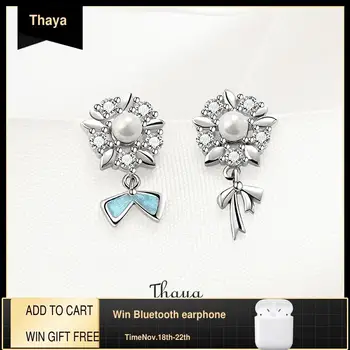 Thaya 925 Sterling Silver Wedding Series Earrings Flower Creative Design Pearl Jewelry Round Earrings Jewelry Ladies Gift
Thaya 925 Sterling Silver Wedding Series Earrings Flower Creative Design Pearl Jewelry Round Earrings Jewelry Ladies Gift