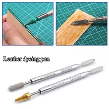 New DIY Dual Head Brass Head Leather Edge Oil Gluing Dye Pen Applicator Speedy Paint Roller Tool for Leather Craft Tools
New DIY Dual Head Brass Head Leather Edge Oil Gluing Dye Pen Applicator Speedy Paint Roller Tool for Leather Craft Tools