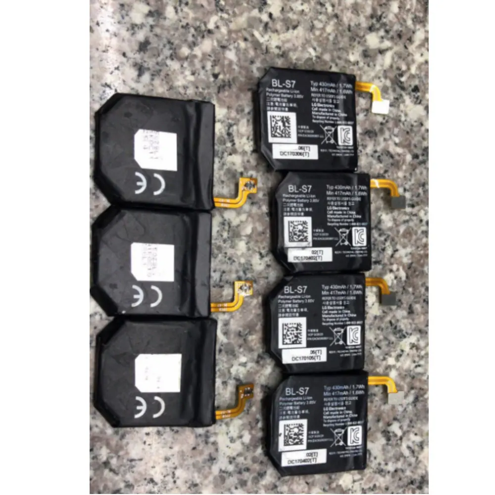 Original size Battery for LG BL-S7 Watch BLS7 Li Polymer Rechargeable Accumulator Pack Repalcement Battery 3.85V 430mah
Original size Battery for LG BL-S7 Watch BLS7 Li Polymer Rechargeable Accumulator Pack Repalcement Battery 3.85V 430mah