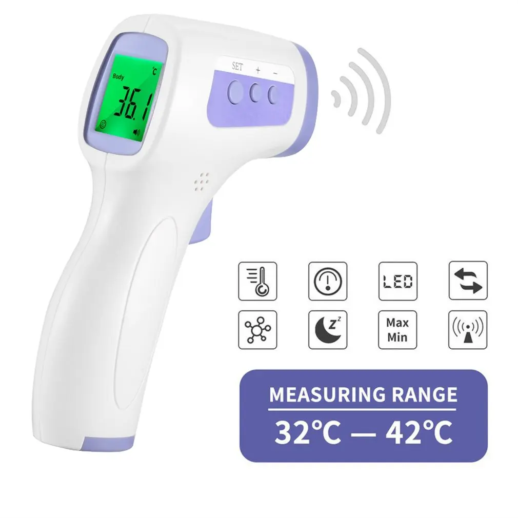 Forehead Non-contact Infrared body Thermometer ABS for Adults and Children with Lcd Display Digital Laser Temperature Tool 1set
Forehead Non-contact Infrared body Thermometer ABS for Adults and Children with Lcd Display Digital Laser Temperature Tool 1set