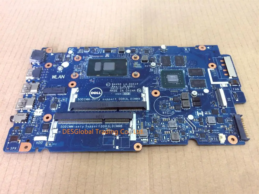 For Dell Inspiron 15-5457 5557 5457 Laptop Motherboard I7-6500U SR2EZ LA-D051P Mainboard CN-0WT51R 0WT51R WT51R Fully Tested
For Dell Inspiron 15-5457 5557 5457 Laptop Motherboard I7-6500U SR2EZ LA-D051P Mainboard CN-0WT51R 0WT51R WT51R Fully Tested