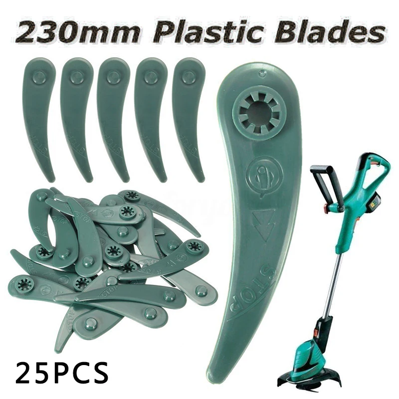 25PCS Plastic Blades Lawn Mower Grass Trimmer Blade Cutter Replacement For Bosch ART 23-18 Li/26-18Li Strimmer Garden Tool Parts
25PCS Plastic Blades Lawn Mower Grass Trimmer Blade Cutter Replacement For Bosch ART 23-18 Li/26-18Li Strimmer Garden Tool Parts