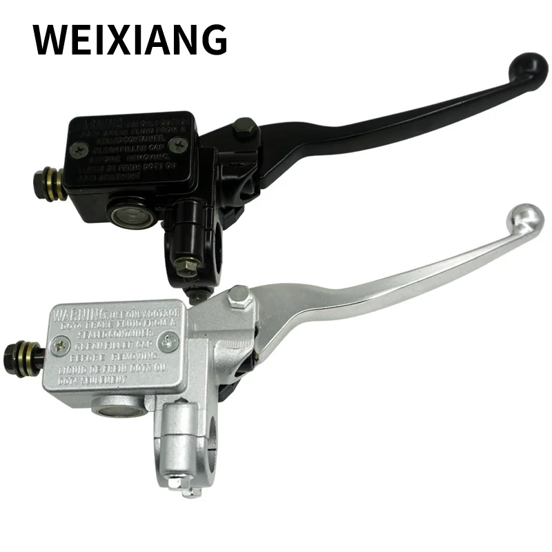 7/8" 22mm Front Motorcycle Hydraulic Brake Pump Master Cylinder Black Left Right Disc Brake Lever Universal w/ Brake Switch M10 
7/8" 22mm Front Motorcycle Hydraulic Brake Pump Master Cylinder Black Left Right Disc Brake Lever Universal w/ Brake Switch M10