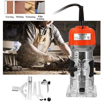Wood Electric Hand Trimmer 220V 800w 30000r/min Collet 6.35mm AU Plug Corded Wood Laminator Router Joiners Aluminum Power Tools
Wood Electric Hand Trimmer 220V 800w 30000r/min Collet 6.35mm AU Plug Corded Wood Laminator Router Joiners Aluminum Power Tools