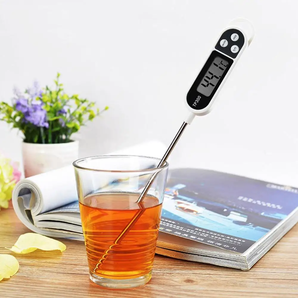 Digital Food Thermometer TP300 Milk Meat Turkey Cooking Tool Pen-type Structure Food Probe For Kitchen Barbecue
Digital Food Thermometer TP300 Milk Meat Turkey Cooking Tool Pen-type Structure Food Probe For Kitchen Barbecue