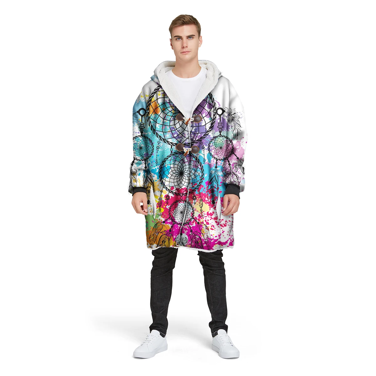 2019 new brand 3D print custom design man's Sherpa coat loose long winter plus velvet jacket 100% polyester hooded warm CL25
2019 new brand 3D print custom design man's Sherpa coat loose long winter plus velvet jacket 100% polyester hooded warm CL25