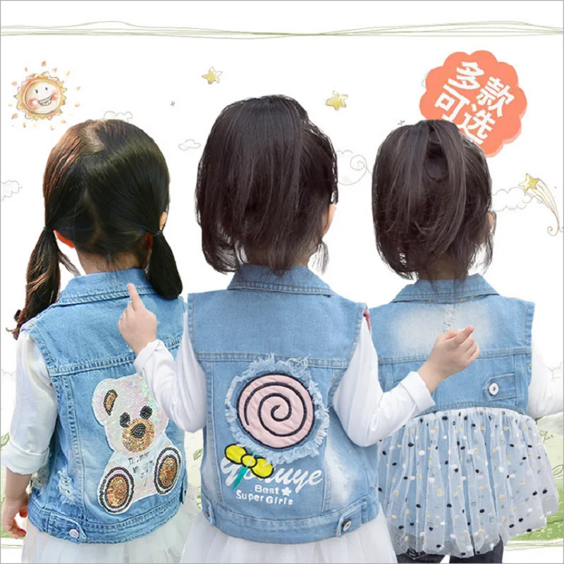 Spring Autmn Children's Vest New Baby Girls Denim Print Letter Vest Kids Clothes Cartoon Wild Vest For Girl Children Waistcoat
Spring Autmn Children's Vest New Baby Girls Denim Print Letter Vest Kids Clothes Cartoon Wild Vest For Girl Children Waistcoat