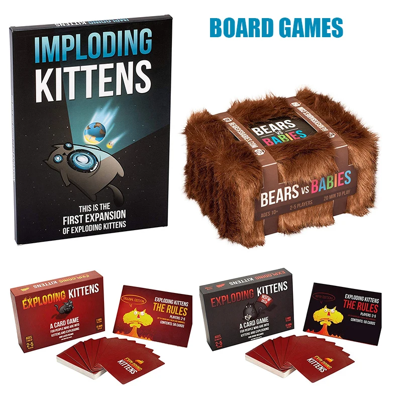 Adult Board Games NSFW Edition Kitten Original Edition Family Party Strategy Explode Fun Cards Game Child Toy
Adult Board Games NSFW Edition Kitten Original Edition Family Party Strategy Explode Fun Cards Game Child Toy