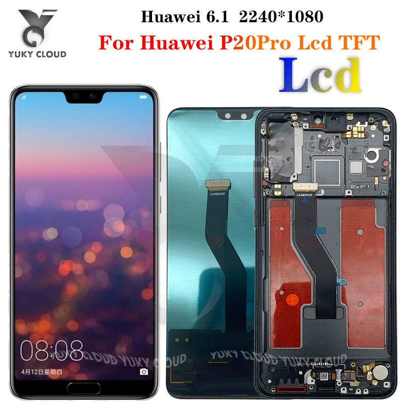ЖК дисплей 6 1 "tft для Huawei P20 Pro с сенсорным экраном и дигитайзером в сборе P20pro