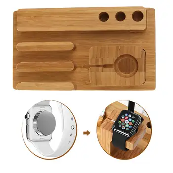 3/2 IN 1 Bamboo Charging Dock Station Holder Stand For Apple Watch iWatch iPhone Bamboo Wood Bracket 
3/2 IN 1 Bamboo Charging Dock Station Holder Stand For Apple Watch iWatch iPhone Bamboo Wood Bracket