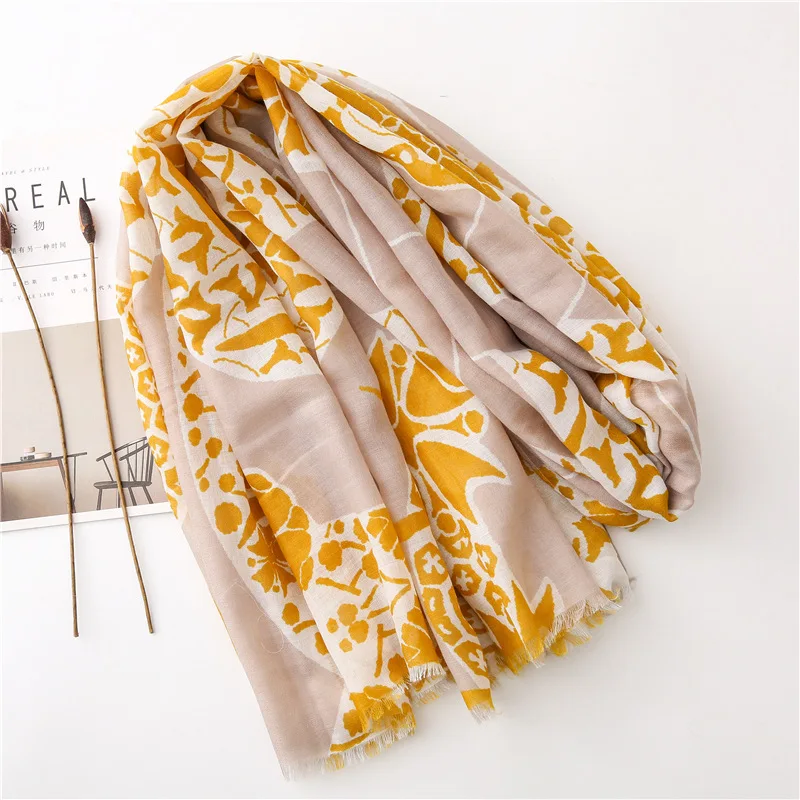 Waliicorners Foulard Echarpe Designer Bandana Scarf flower Beach Hijab Shawls and Wraps 12 Hecc53e37a7ec4e05b088c251159b4301j