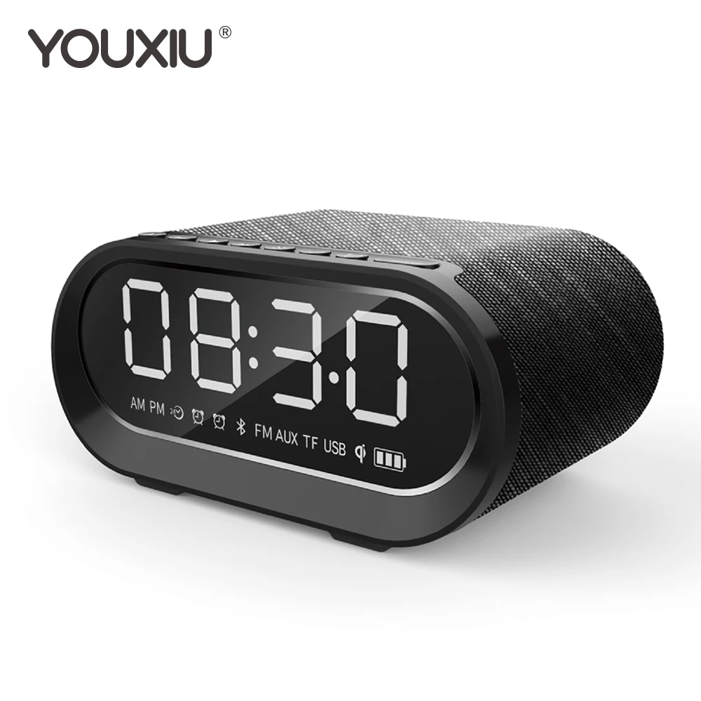 YOUXIU Wireless Bluetooth Speaker Big LED display Alarm Clock Portable Stereo Subwoofer Speaker Fast Charger MP3 player FM Radio
YOUXIU Wireless Bluetooth Speaker Big LED display Alarm Clock Portable Stereo Subwoofer Speaker Fast Charger MP3 player FM Radio