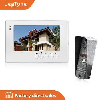 JeaTone 7" TFT Wired Video Intercom Doorbell Waterproof Door Phone Outdoor Camera Monitor Video Door Phone System Home Security
JeaTone 7" TFT Wired Video Intercom Doorbell Waterproof Door Phone Outdoor Camera Monitor Video Door Phone System Home Security