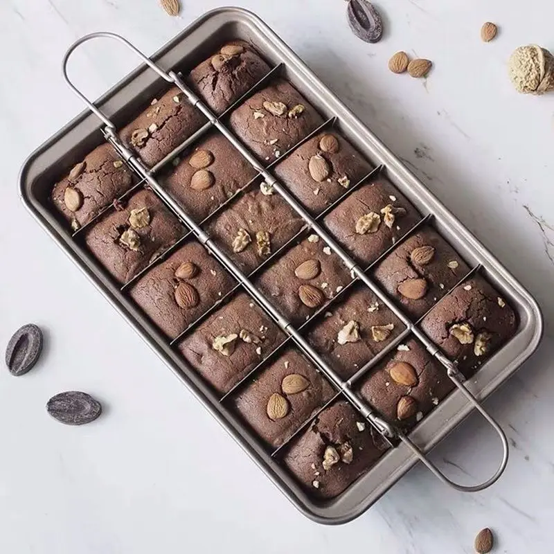 1PC Carbon Steel Brownie Baking Pan Creative Non-Stick Chocolate Cake Mold Kitchen Thick Square Lattice Molds Bakings Tool
1PC Carbon Steel Brownie Baking Pan Creative Non-Stick Chocolate Cake Mold Kitchen Thick Square Lattice Molds Bakings Tool