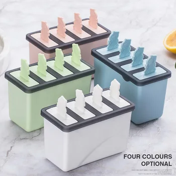 Ice Cream Mold 4 Hole Plastic Reusable Mould Ice Cube Tray Barrel DIY Dessert with Popsicle Stick and Drip-Guard Handles
Ice Cream Mold 4 Hole Plastic Reusable Mould Ice Cube Tray Barrel DIY Dessert with Popsicle Stick and Drip-Guard Handles