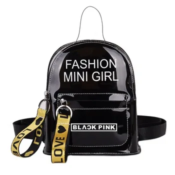 Kpop BLACKPINK Backpack Girls Mini Small Back Pack Women Transparent PVC Waterproof Bagpack BLACKPINK Members Fashion Summer Bag
Kpop BLACKPINK Backpack Girls Mini Small Back Pack Women Transparent PVC Waterproof Bagpack BLACKPINK Members Fashion Summer Bag