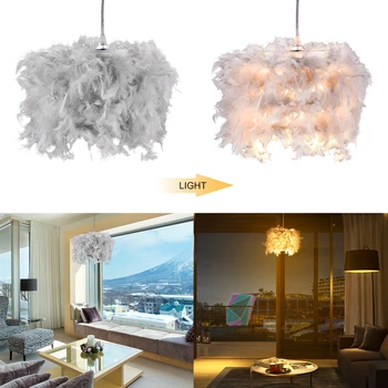 LED Romantic Warm White Feather Ceiling Lamp Hanging Pendant For Bedroom Living Room Decor Feather Ceiling Light
LED Romantic Warm White Feather Ceiling Lamp Hanging Pendant For Bedroom Living Room Decor Feather Ceiling Light