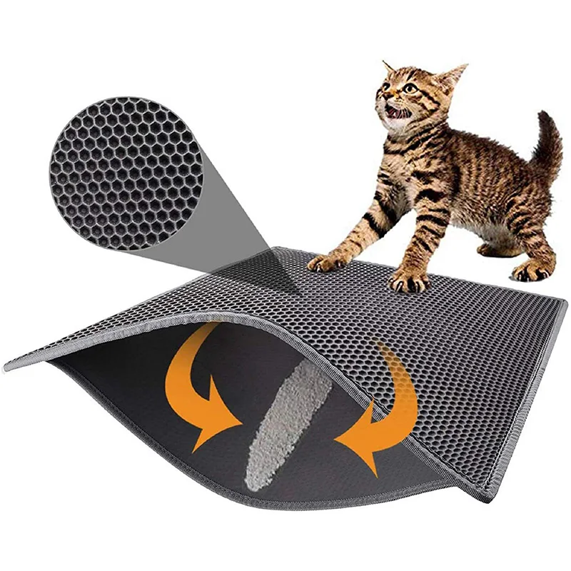 Cat Litter Mat Super Size 30” X 22”, Honeycomb Double-Layer Waterproof Urine Proof Material Sifting Easy Clean Scatter Control
Cat Litter Mat Super Size 30” X 22”, Honeycomb Double-Layer Waterproof Urine Proof Material Sifting Easy Clean Scatter Control