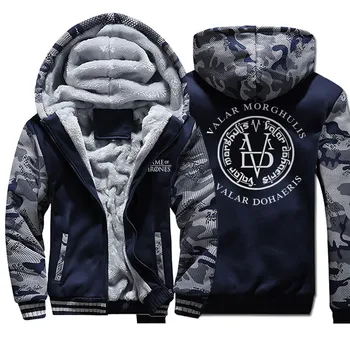 Game Of Thrones Valar Morghulis & Valar Dohaeris Hoodie Arya Stark Fashion Sweatshirts Winter Warm Fleece Mens Thicken Jackets
Game Of Thrones Valar Morghulis & Valar Dohaeris Hoodie Arya Stark Fashion Sweatshirts Winter Warm Fleece Mens Thicken Jackets
