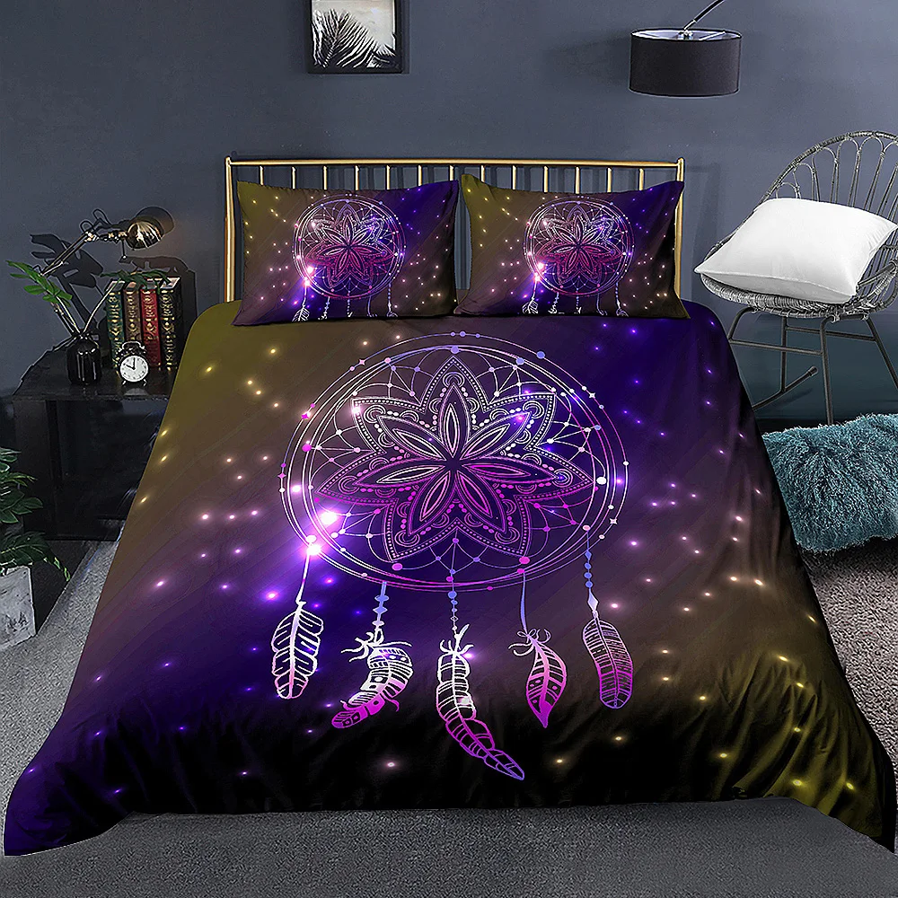 3D Dream Catcher Net Printed Polyester Duvet Cover Quilt Cover for Bedroom Bedspread Blanket Cover Bedding Set Home Bed Decor
3D Dream Catcher Net Printed Polyester Duvet Cover Quilt Cover for Bedroom Bedspread Blanket Cover Bedding Set Home Bed Decor