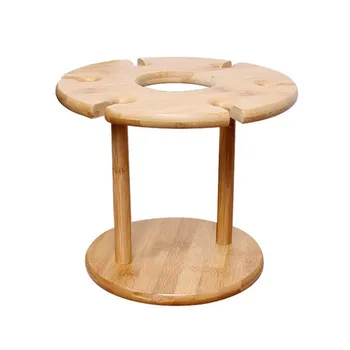 Wine Glass Holder Bamboo Tabletop Wine Glass Drying Racks Camping for 6 Glass and 1 Wine Bottle
Wine Glass Holder Bamboo Tabletop Wine Glass Drying Racks Camping for 6 Glass and 1 Wine Bottle