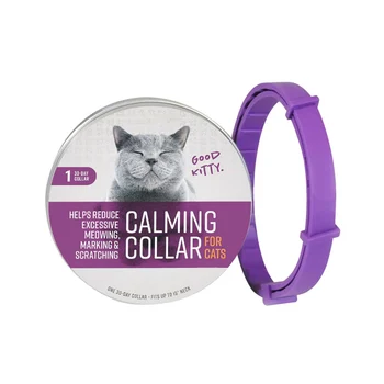 Pet Calm Collar Cat And Dog Soothe Collar, Adjustable TPR Neck Strap relieve Anxiety Remove Restlessness 
Pet Calm Collar Cat And Dog Soothe Collar, Adjustable TPR Neck Strap relieve Anxiety Remove Restlessness